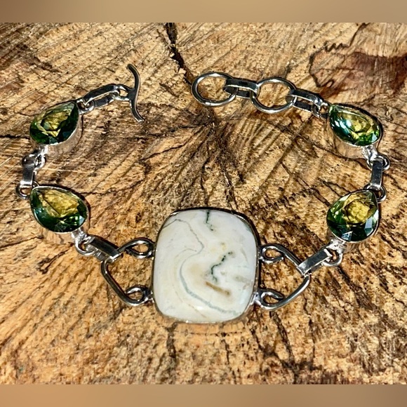 Dendritic Tree Agate Bracelet 7 1/2”- 8” - Picture 10 of 12